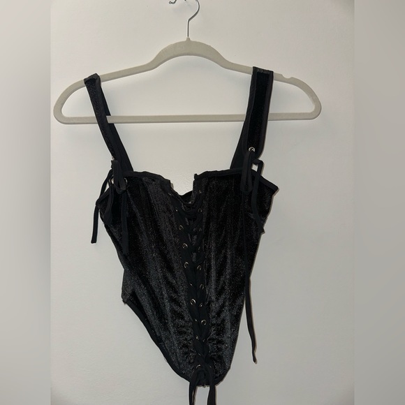 Sparkly Velvet Corset Top - Picture 1 of 3